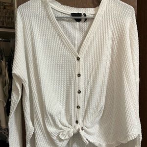 Urban Outfitters White Knitted Long Sleeve